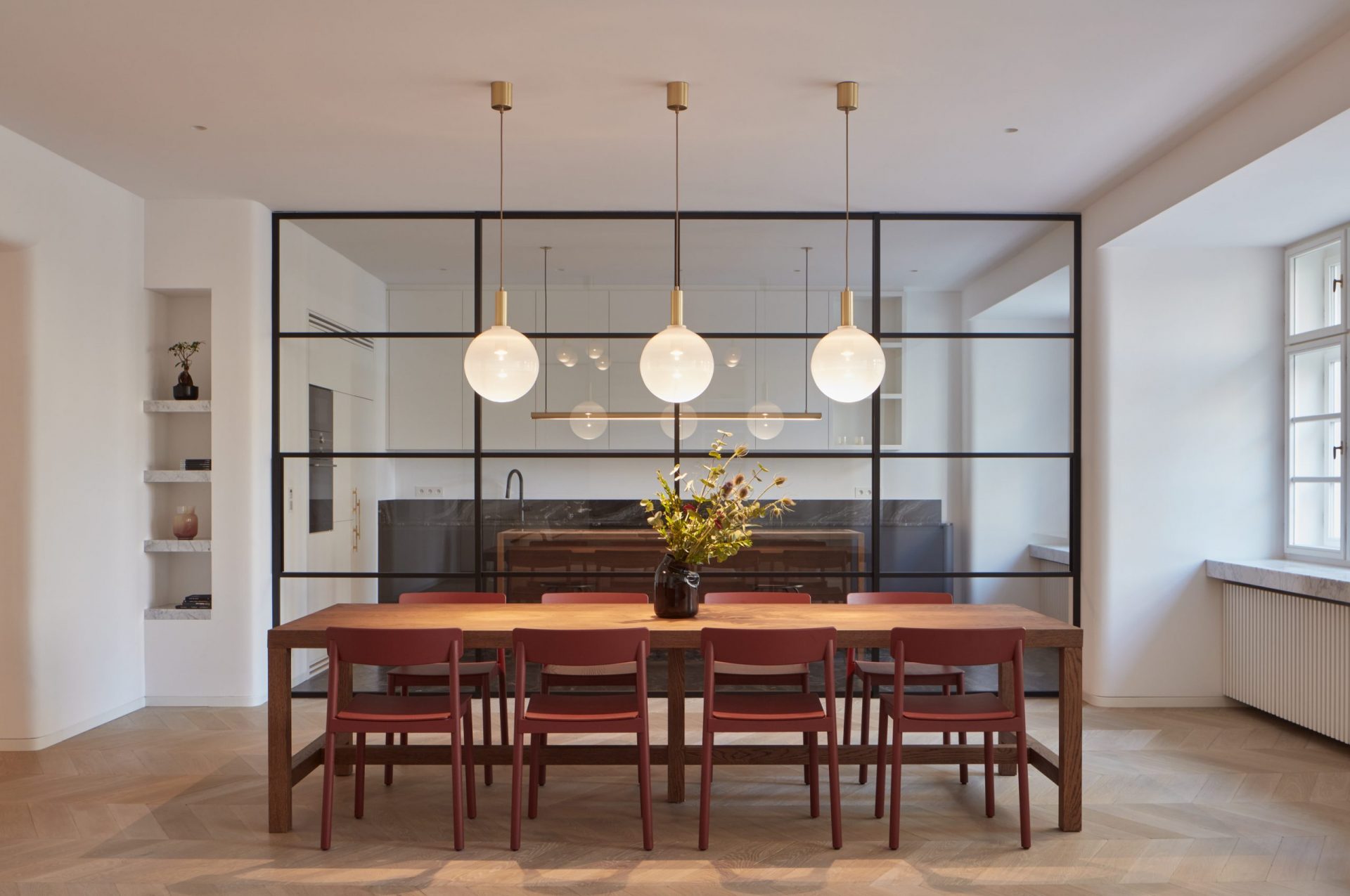 Pendant Lights in the dining room